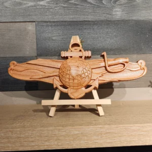 Wooden Navy Information Dominance Warfare Officer Insignia Carving – IWO – Naval Officer Gifts – IDW – IDC – Retirement – Wall Hanging